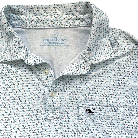 Vineyard Vines Edgartown Fish Polo - L - Picture 2 of 3
